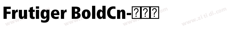 Frutiger BoldCn字体转换